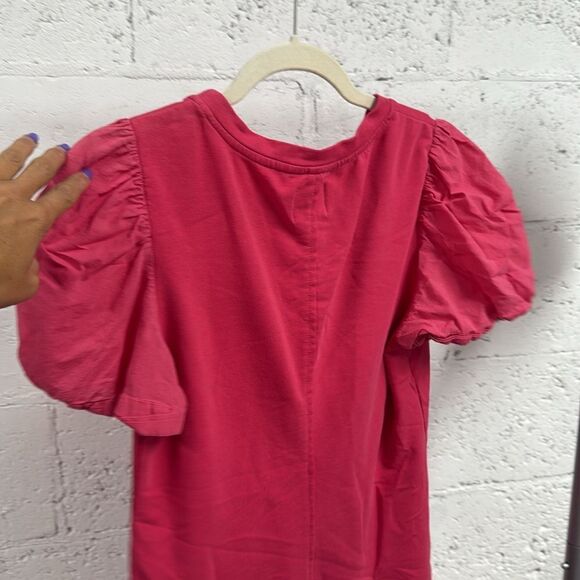 Elegant Pink Puff Sleeve Top - Size 1 - SUNDAYS - T Shirt - NWT - Picture 2 of 4